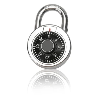 

Rotary Padlock Digit Combination Code Lock Safe Round Dial Number Luggage Suitcase Security Bicycle Suitcase Drawer Cabinet 45mm
