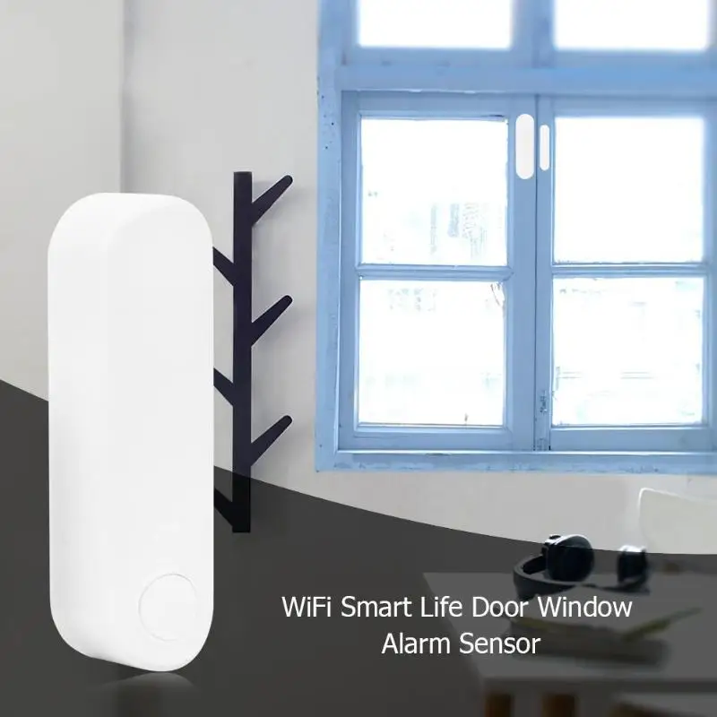 Умный WiFi датчик для двери беспроводной сад окно безопасности магнит датчик сигнализации Детектор Входная охранная сигнализация охранник