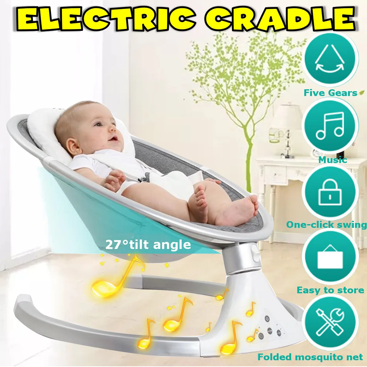safety baby rocking chair electric