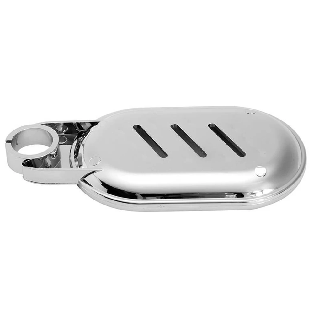 Durable Clip-on Soap Tray Soap Dish Adjustable Shower Rail Slide Soap Plates 12.5*8cm Smooth Silver Color Bathroom Holder #3 ► Photo 3/6