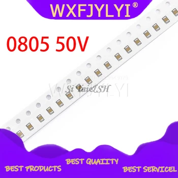

100pcs 0805 50V SMD Thick Film Chip Multilayer Ceramic Capacitor 1pF-47uF 10NF 100NF 1UF 2.2UF 4.7UF 10UF 1PF 6PF