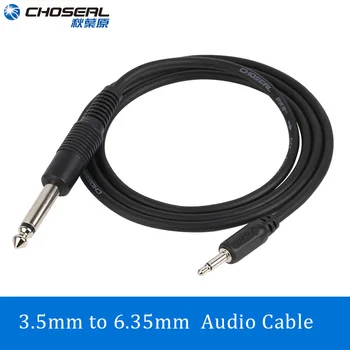 

CHOSEAL 3.5mm Male to 6.35mm Audio Cable for Mixer Amplifier CD Player Speaker Gold Plated 3.5 Jack to 6.5 Jack Male AUX Cable