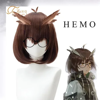 

TALANG Tomorrow's Ark Hemer cosplay fake hair fluffy rice ball head owl brown heat-resistant synthetic wig female short