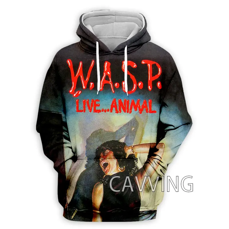 New Fashion Women/Men's 3D Print  W.A.S.P Rock  Hoodies Hooded Sweatshirts Harajuku Hoodie Sweatshirts Tops Clothing  H01 3