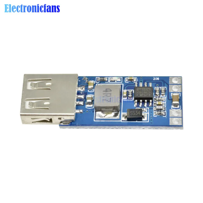 USB понижающий модуль питания DC 9 В/12 В/24 В до 5 2 А точное зарядное устройство для