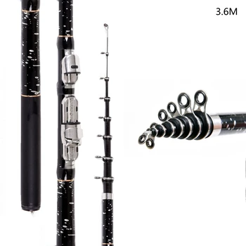 

3.6m Telescopic Rock Carp Fishing Rod convenient to carry around 11 Section Ultra Short Carbon Fiber Surf Spinning Pole