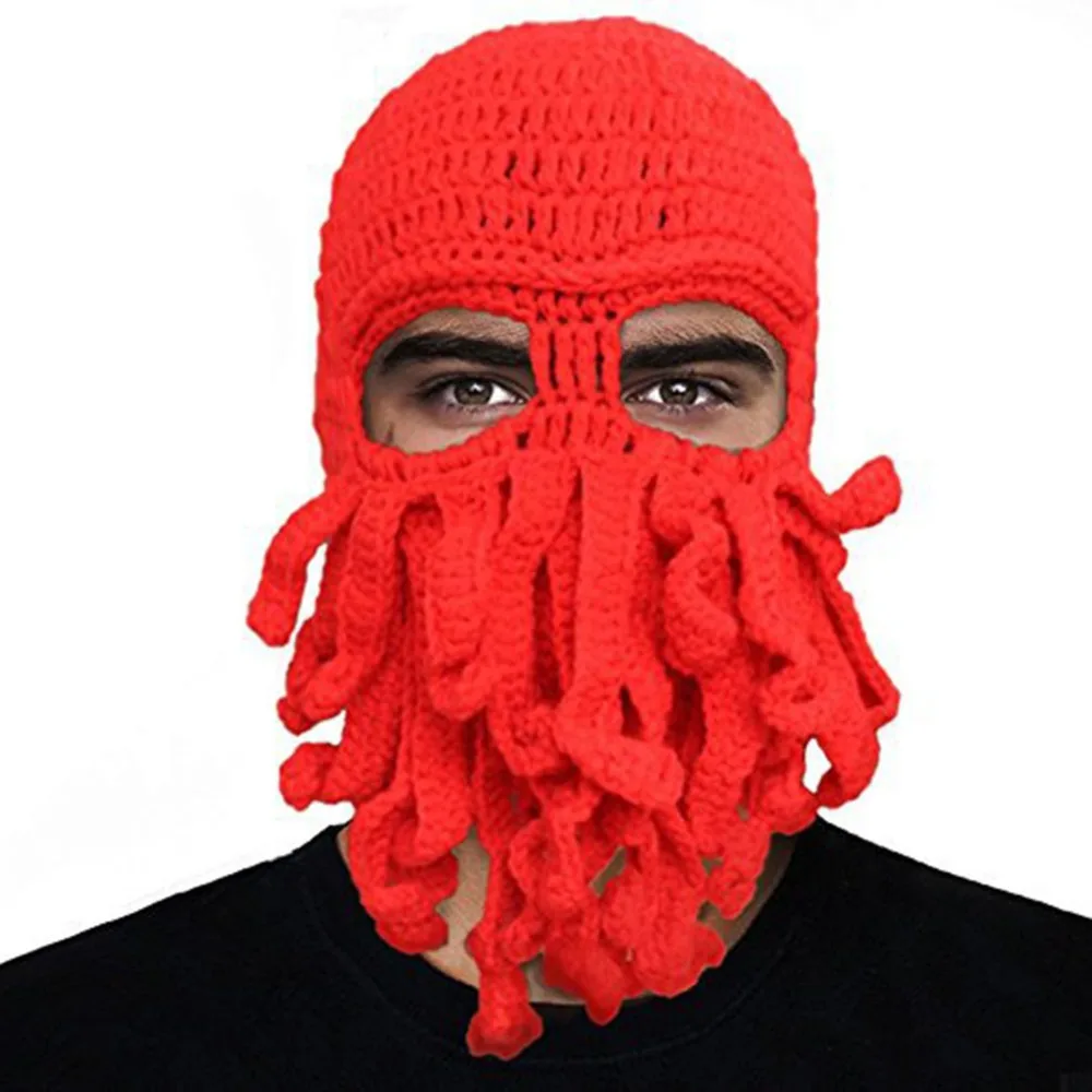 2018-New-ON-SALE-Unisex-Octopus-Winter-Warm-Knitted-Wool-Face-Mask-Hat-Squid-Cap-Tentacles
