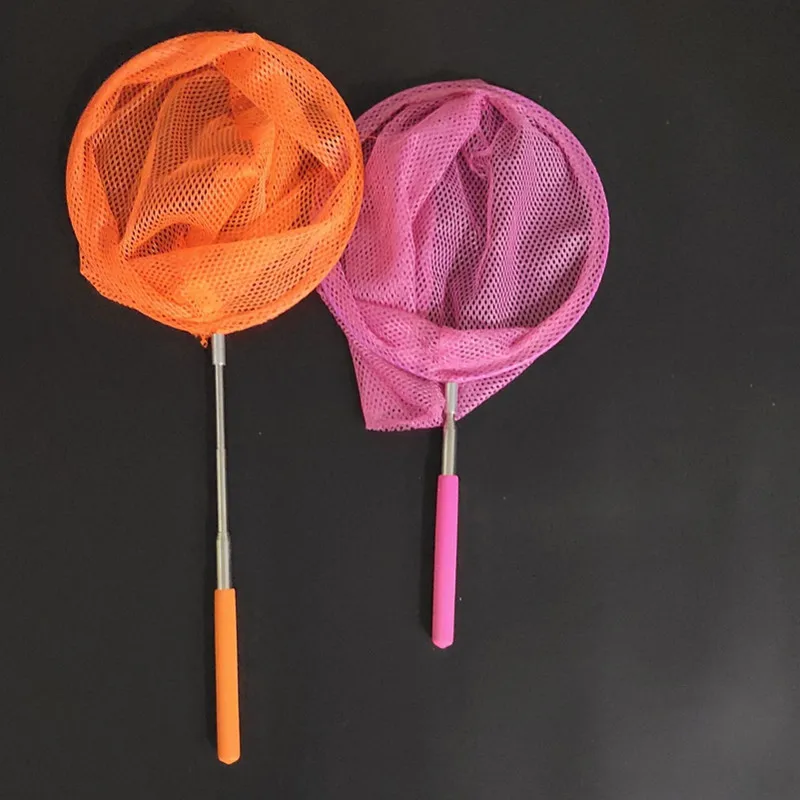 

5-Section Stainless Steel Telescopic Fishnet Children Insect-Catching Catch Insects Network Butterfly Net Fishnet System Fishnet