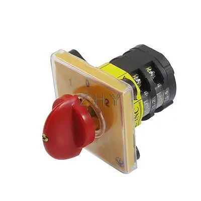 

Latching 8 Terminal AC 380V 25A Three Position Cam Combination Changeover Switch