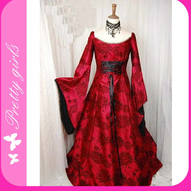 

New Arrival Sexy Female Medieval Princess Long Fancy Costumes Dress In Indian