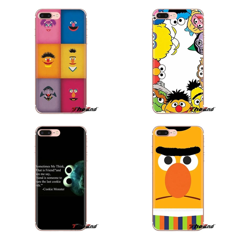 Мягкие прозрачные чехлы Sesame Street для huawei Honor 7X V10 6C V9 6A Play 9 mate 10 Pro Y7 Y5 P8 P10 Lite Plus GR5 2017 |