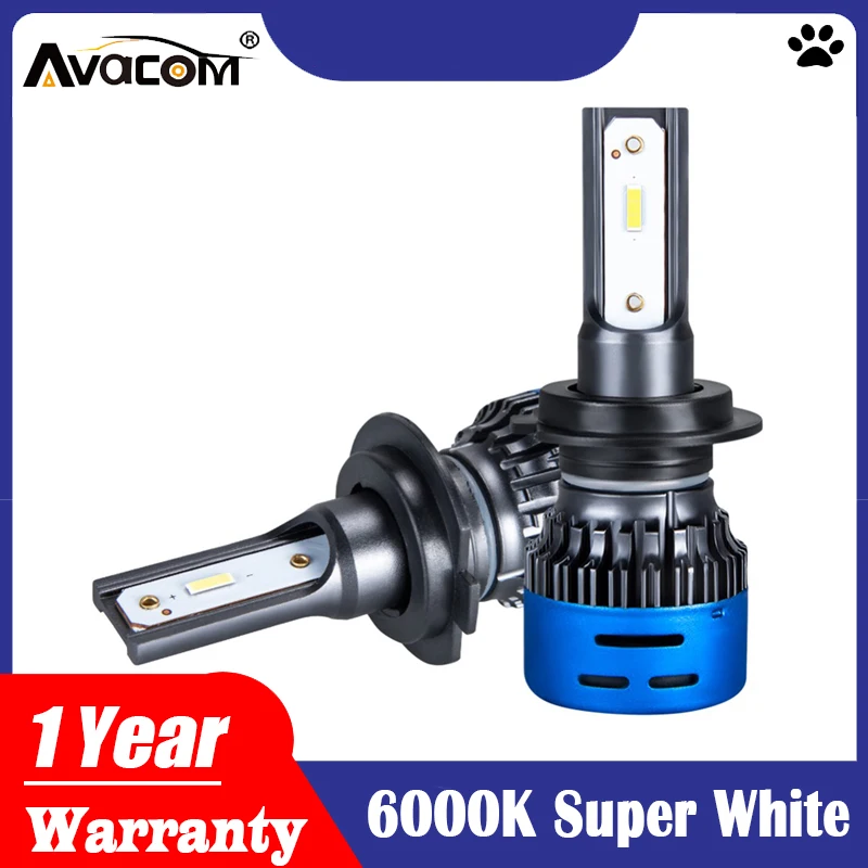 Avacom светодиодный H1 H4 H7 H8 H11 12V светодиодный лампы для автомобилей 6000 К супербелый 9600Lm 40W 24V HB3 HB4 светодиодный Авто лед фар лампа ампула