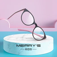 MERRYS diseño niños Anti rayo de luz azul bloqueo gafas niñas gato ojo gafas de acetato gafas de S7813FLG