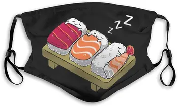 

Comfortable Two Layer Dust Mask, Soft Paw Prints and Hearts On Black Face Mask Cover Mouth for Adults and Teens sandwich