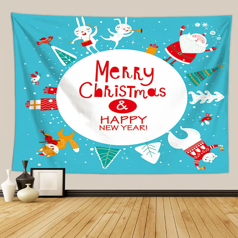 wandkleed kerstboom tapestry christmas wall hanging bedroom decorative wall rug - Цвет: FGT6321