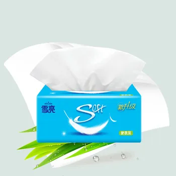 

10Packs Paper Extraction 4-layers Toilet Paper Napkin Household Tissue Paper Without Adjunct Non-Smell Home Kitchen Restaurant