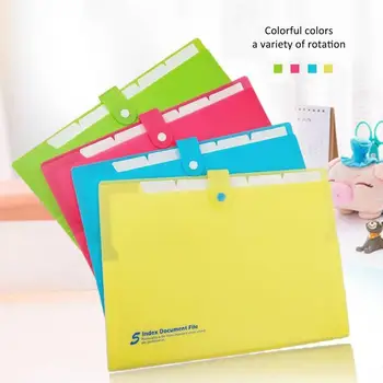 

A4 Multi-layer Folder Student Organ Plastic Expanding File Bags Submit Document Bag Organizer Office School Supplies Gift
