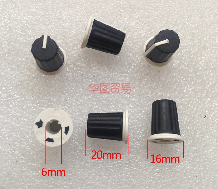 0 degree 90 degree 180 degree 270 degree potentiometer knob hat rubber half shaft D axis KNOB CAP soft cap knob