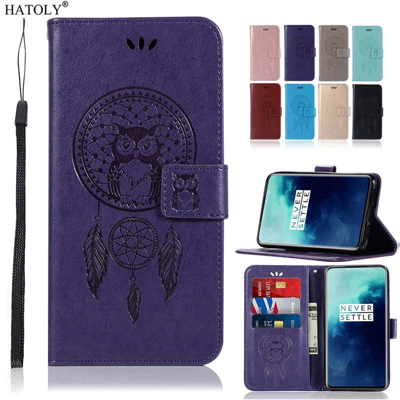For Oneplus 7T Pro Case Flip Wallet Card Holder Leather Soft Back Cover Phone Bumper | Мобильные телефоны и аксессуары