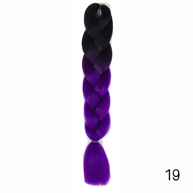 YXHAIR 100g 48 Inch Synthetic Jumbo Box Braids Expression Crochet Hair Extension for Women Pre Stretched Yaki Ombre B26