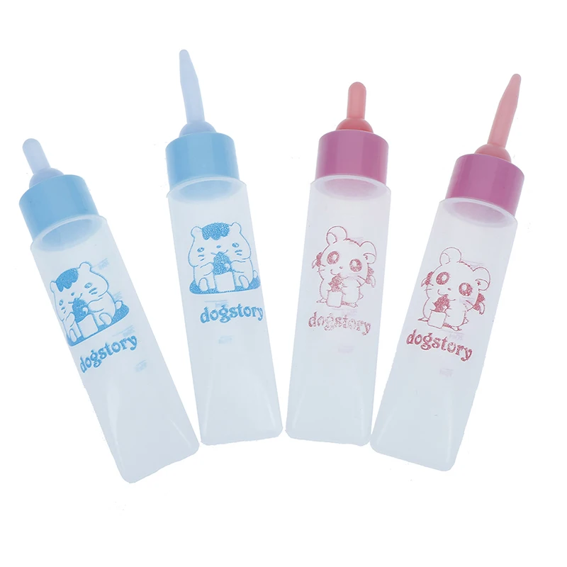 Botella de leche para mascotas de 30ml, tetina de silicona para alimentación de Animal PEQUEÑO, hámster, gato, perros, cachorro, 1 Uds.