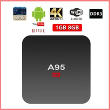 A95 Android tv BOX Amlogic 905 2 4 Wifi Super HD video1гб 8 Гб 4K Smart Quad core Cortex A53 0 ГГц 64 бит