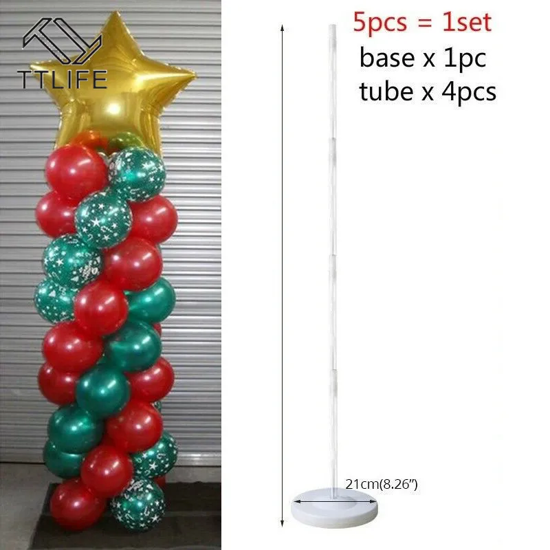  TTLIFE Plastic Balloon Arch Column Stand with Base Kits Wedding Birthday Party Decor Ballons Decora