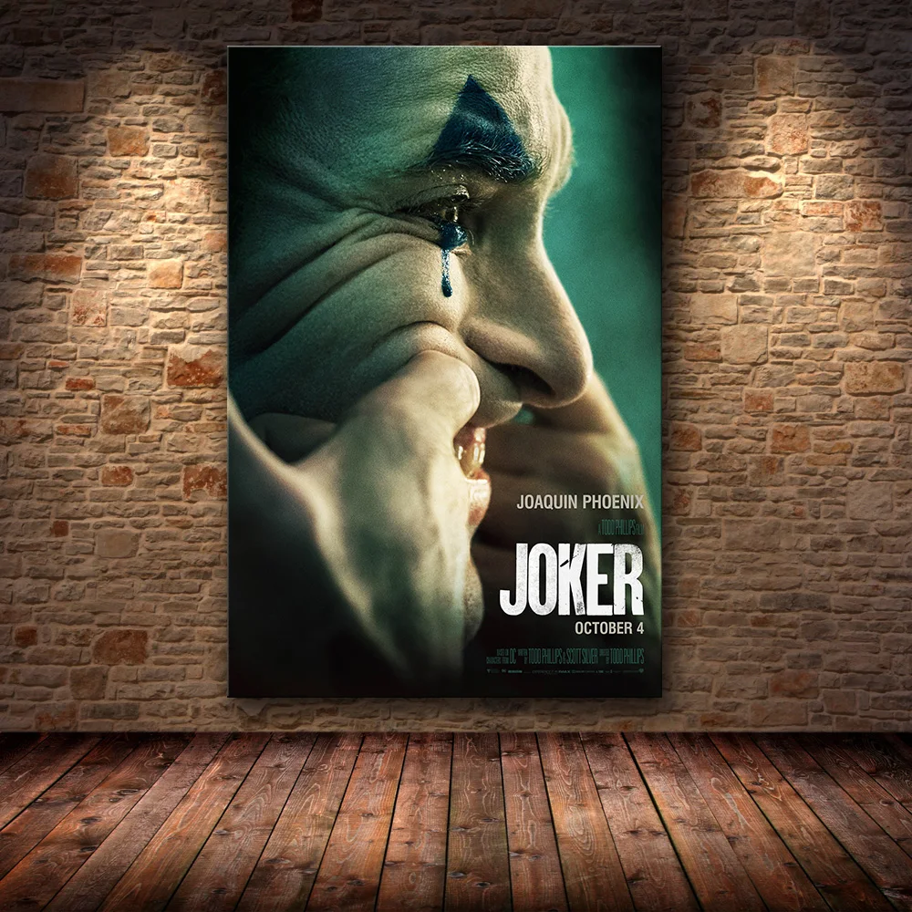 Joaquin Феникс плакатный Принт плакат с джокером фильм DC комиксов Искусство Холст Картина маслом настенные картины для гостиной домашний декор