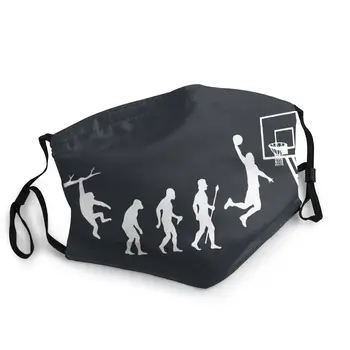 

Born To Play Basketball Evolution Reusable Face Mask Printed Dustproof Protection Cover Respirator Mouth Muffle