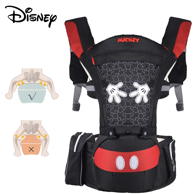 

Disney Cartoon Multifunctional Front Facing Stool Baby Carrier Infant Baby Sling Backpack Mickey Breathable Toddler Detachable