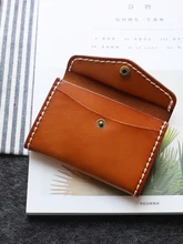  Luxury Mini Card Wallet First Layer Cow Leather Top Quality Male Casual ID Bus Credit Card Purse Women Simple Storage Coin Pouch 
