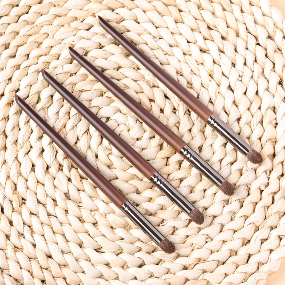 OVW Point Shader Eye Brush Set Horse Hair Tapered Smudge Crease Blending Eyeshadow Brushes Makeup Set brochas de maquillaje 4pcs