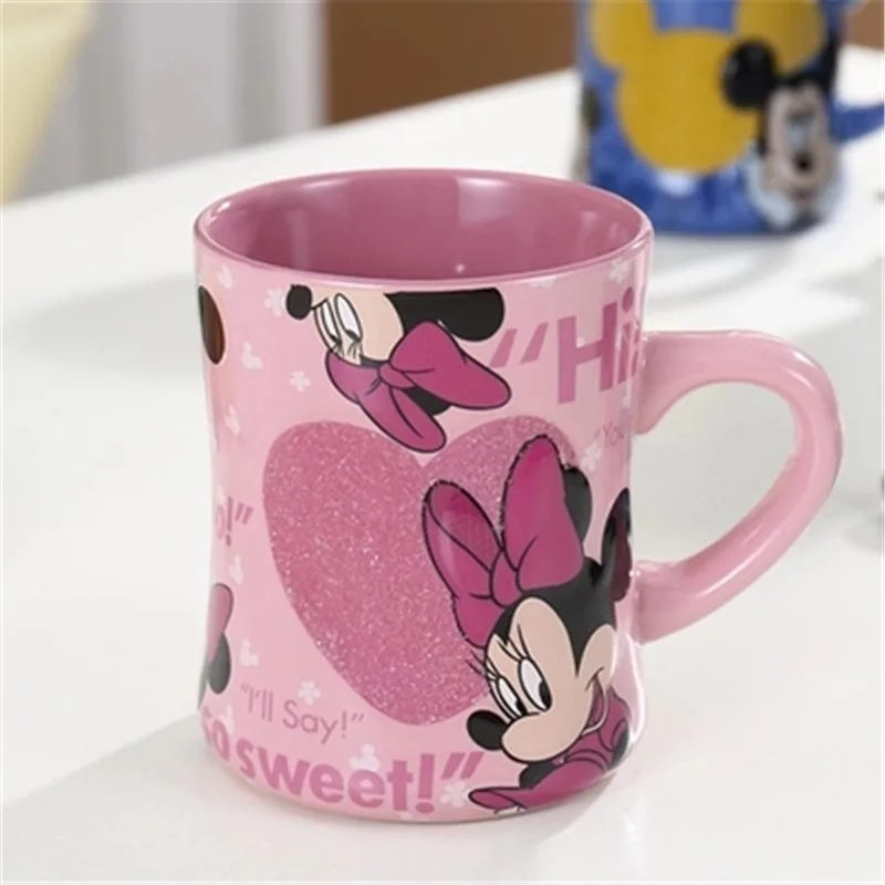 Дисней Микки Минни мультфильм стаканчик для воды Кофе Молоко чай керамическая чашка домашний офис Коллекция чашки Женщины Девушки Подарки