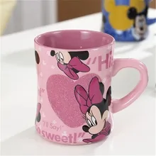 Дисней Микки Минни мультфильм стаканчик для воды Кофе Молоко чай керамическая чашка домашний офис Коллекция чашки Женщины Девушки Подарки
