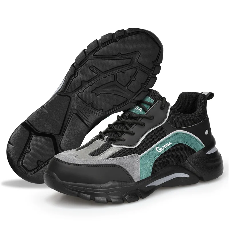 Staleneus Men Work Safety Shoes Steel Toe Work Sneakers Anti-smashing and Anti-piercing Boots Industrial Construction Boots Safety Shoes Men Shoes