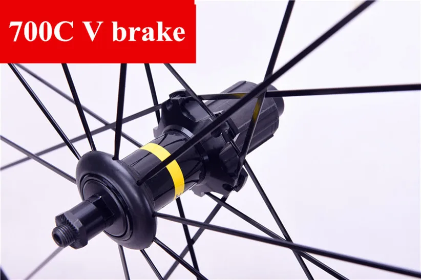 Road Bike Bicycle Ultralight 700c 40mm V Brake Disc Brake Wheels Aluminum Alloy Bicycle Wheelset Rims