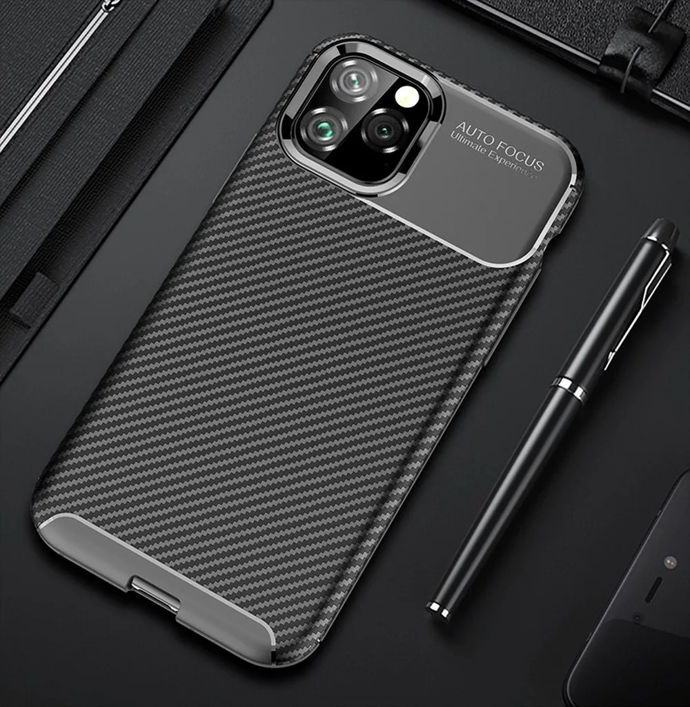 Best Business Phone Case for IPhone XI 5.8inch XI Max XIR Case for IPhone 6 7 8 Plus X XS Max XR Carbon Fiber Anti knock Soft Funda