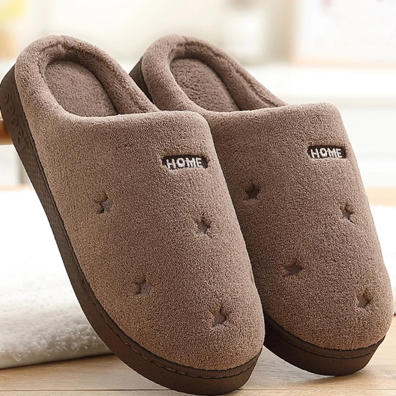 

Woman's Winter Slippers Casual Plus Size 43-47 PVC Comfortable Fur Slippers Women Memory Foam Solid House Shoes Woman