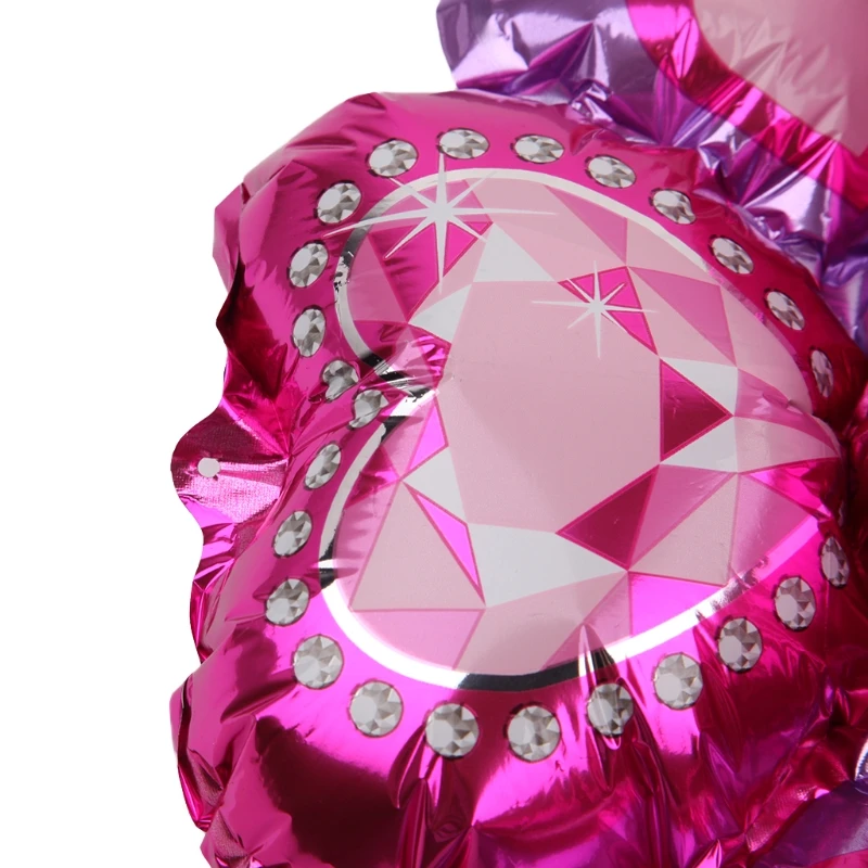 Pink Crown princess Birthday Party Decoration Supplies Round Foil Balloon E65B