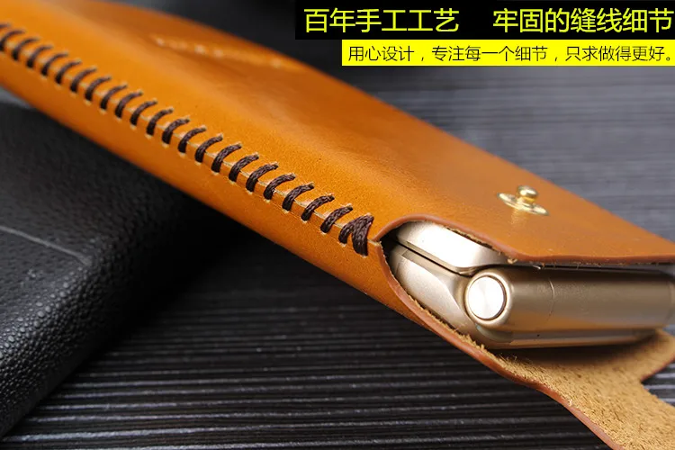 Real Leather Pull Sleeve Pouch Phone Case For iPhone 6 6S 7 8 Plus X XR XS 11 Pro Max Genuine Cow Skin Magnetic Soft Wallet Bag
