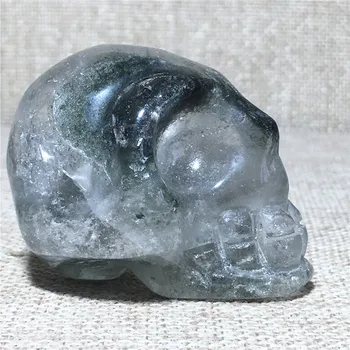 

natural cranium garden quartz crystal specimen Home furnishing decoration stone and crystal Reiki healing skulls