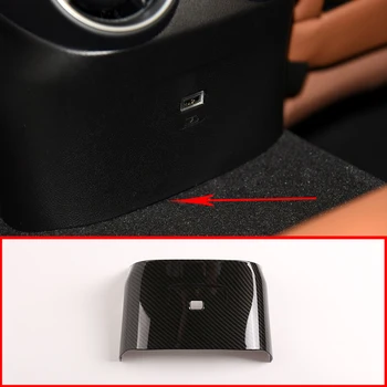 

2 Color ABS Carbon Fiber style Car Accessories Rear Exhaust Vent Decorative Frame Car Accessories For Alfa Romeo Giulia 2017-19