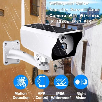 

Smart Camera Security Solar Powered WiFi IP Camera 1080P Tuya Outdoor IP65 Charging Battery Wireless Security Surveillance