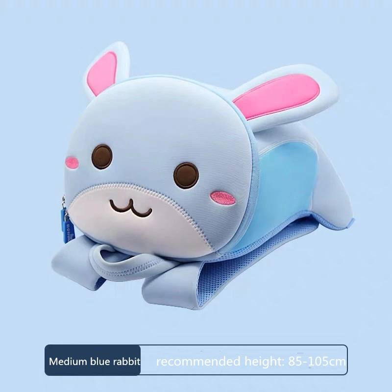 Рюкзак NOHOO с 3D рисунком, Детская сумка для девочек и мальчиков, школьные сумки mochila escolar, милые водонепроницаемые Рюкзаки для детского сада - Цвет: M blue rabbit