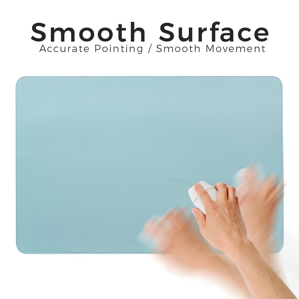 Single-side Portable Mouse Pad Gamer Waterproof PU Leather Suede Desk Mat Computer Mousepad Keyboard Table Cover for Dota gaming mousepad mouse pad computer desk mat