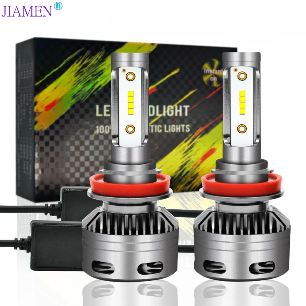 

JIAMEN Car Headlight H7 H4 LED H8/H11 HB3/9005 HB4/9006 H1 H3 9012 H13 9004 9007 72W 6400lm Auto Bulb Headlamp 6000K Light