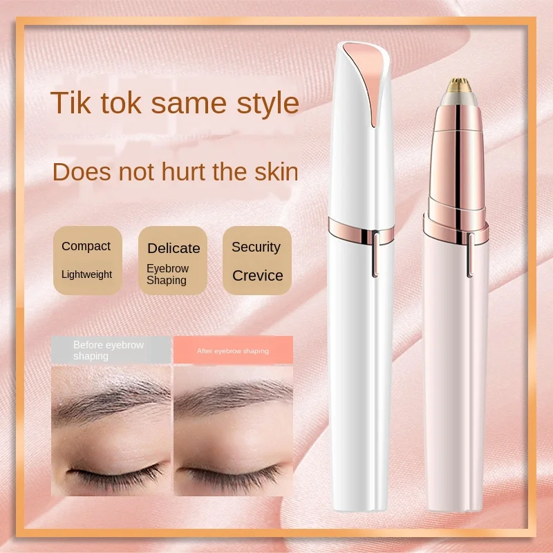 

2020 hot eyebrow Hair Nose shaping trimmer electric eyebrow razor Shaver Hair remove Quick & Painless Easy to Use
