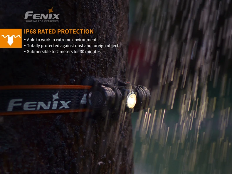 Fenix HM23 Cree нейтральный белый светодиод Max 240 люмен Водонепроницаемый AA налобный фонарь