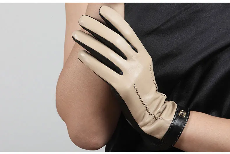 Touchscreen Sheepskin Warm Plushed Lined Women Driving Gloves Real Leather Gloves 15 Hf1ef2d28ef7d4f068d0c1ea1c59af945r