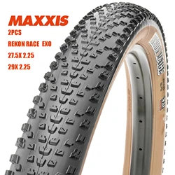 2PCS MAXXIS Tire REKON RACE 27.5X2.25/29X2.25 Black Brown MTB Bike Off-road Downhill Tires EXO Steel Wire Mountain Bicycle Tyres